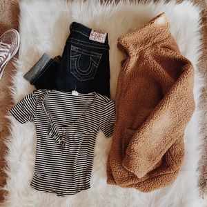 True Religion Low rise capris